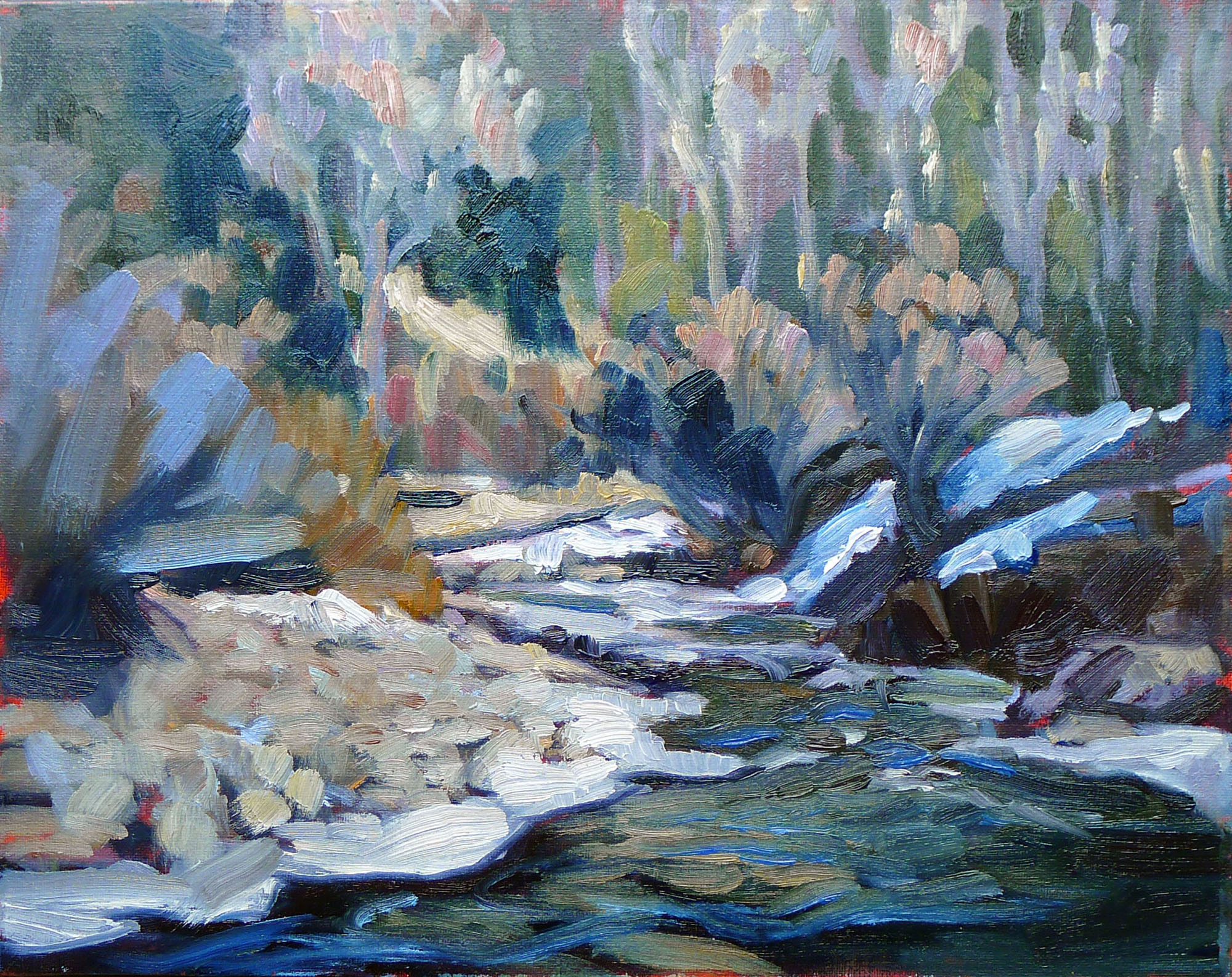 "Spring thaw on the Pecos River," Pecos, NM