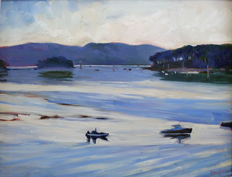Penobscot early morning "Penobscot Early Morning," oil on canvasboard.