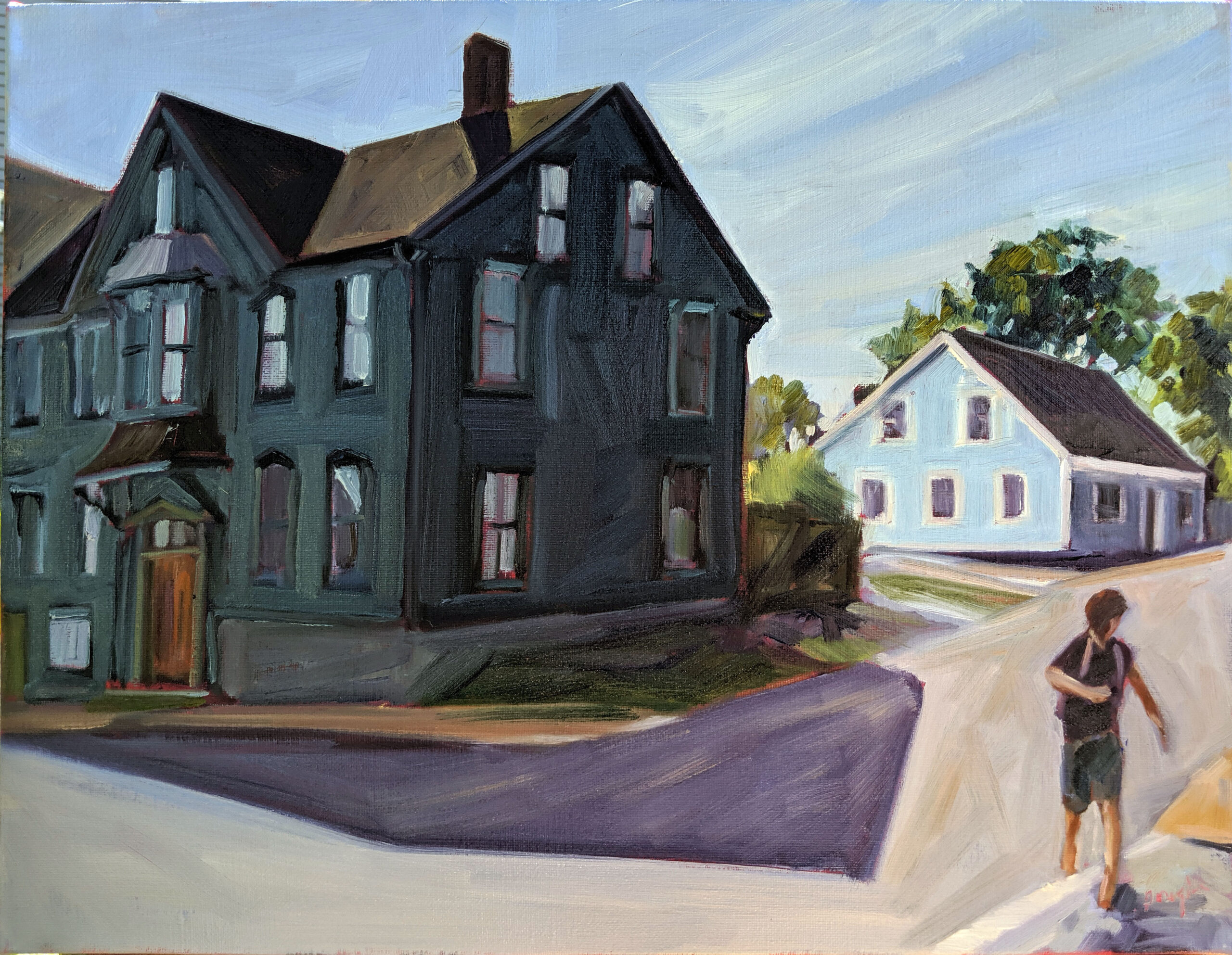 Black House, 18X24, oil on canvas, Carol L. Douglas