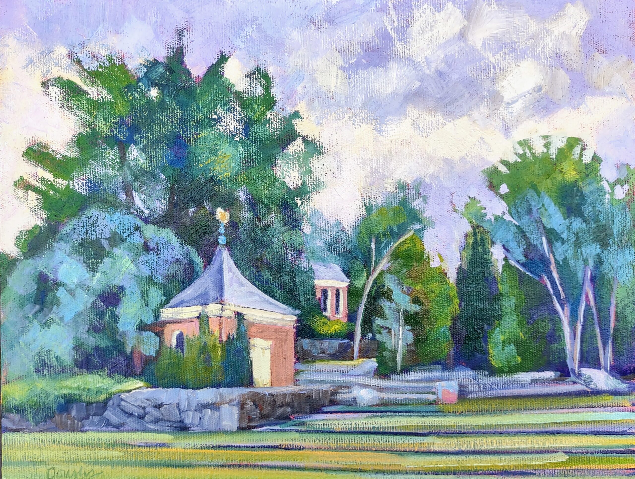 Camden Amphitheater, 11X14, oil on archival canvasboard, Carol L. Douglas, $869 unframed