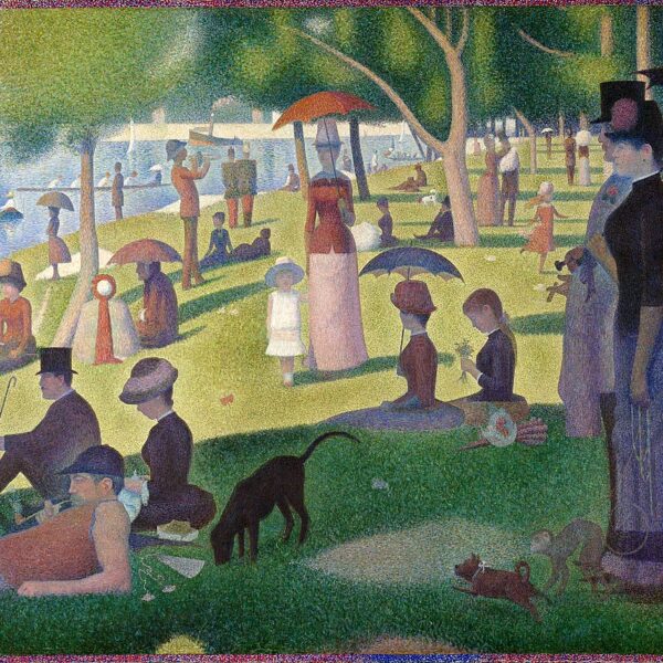 Looking at paintings on your video screen