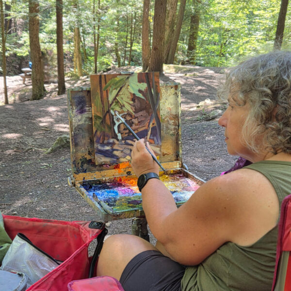 Forest bathing or plein air painting?