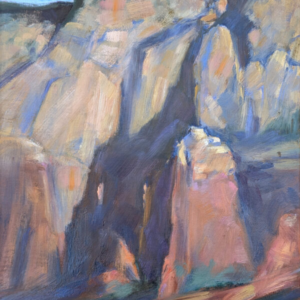 Carol L. Douglas painting at Acadia National Park